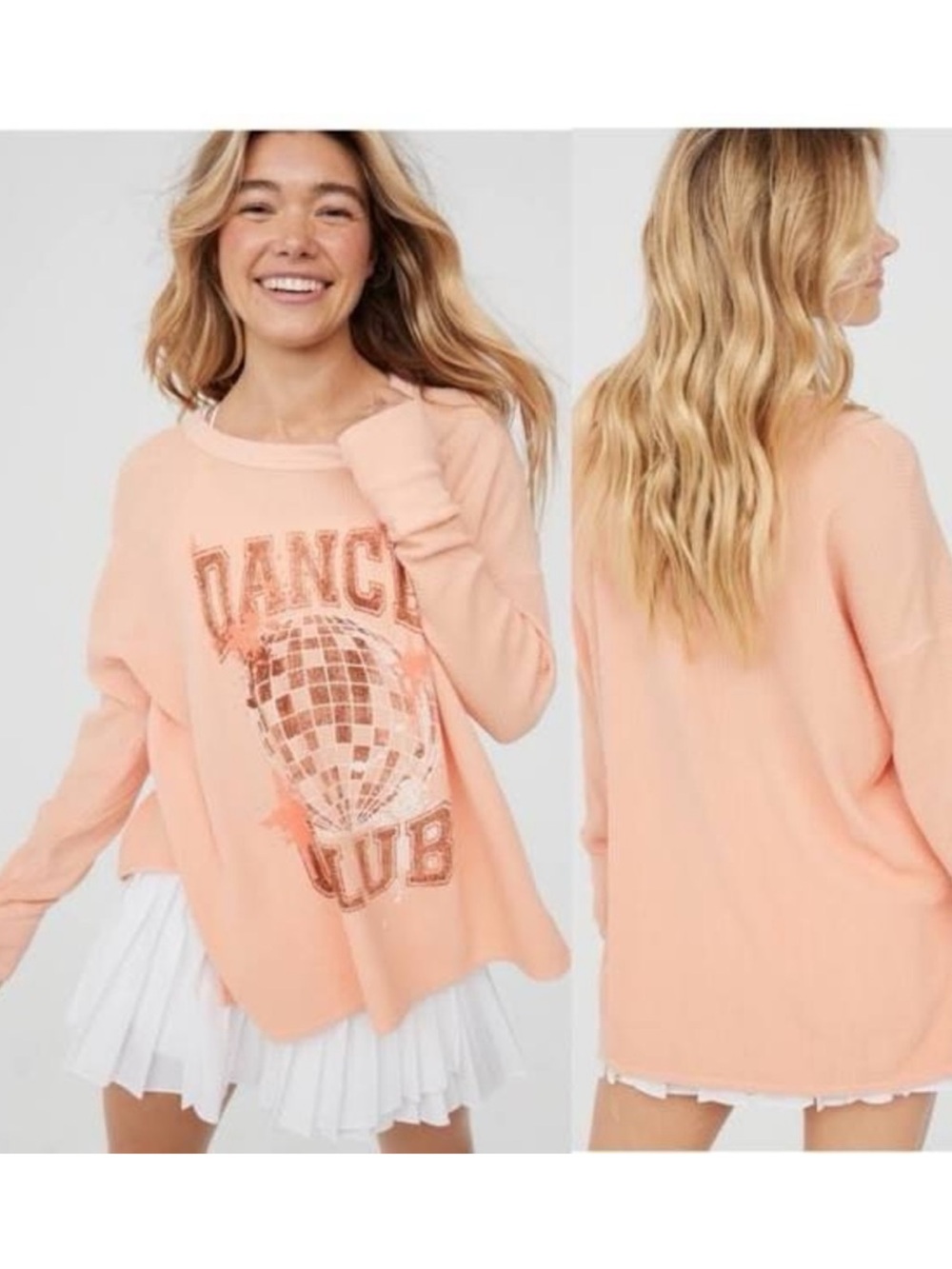 Offline by Aerie Dance Club Waffle Knit Thermal Size XS